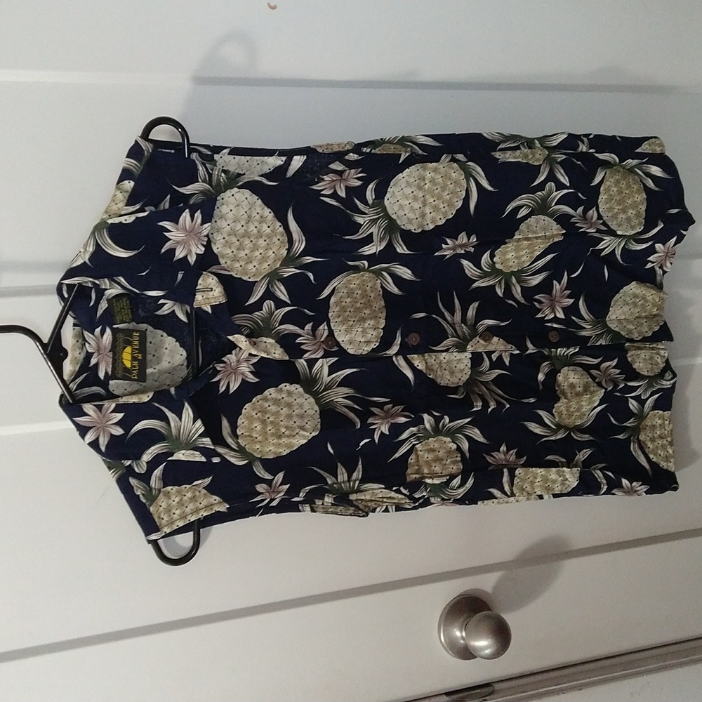 Tropical Button Up Tank Top